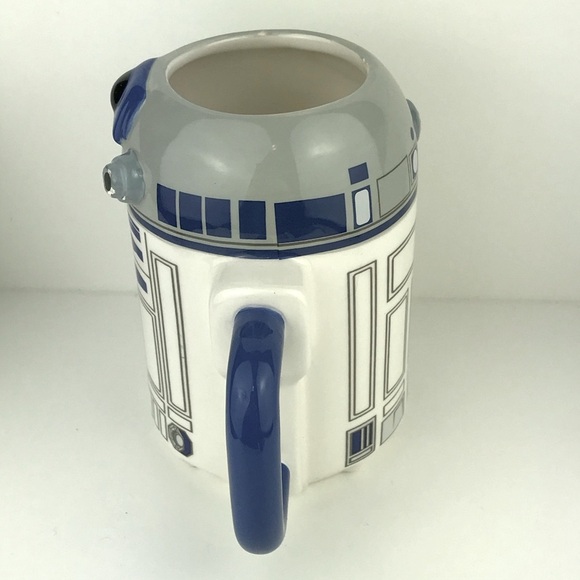 Star Wars R2D2 Disney Sculpted Ceramic Mug 20 oz. Vandor Bioworld Blue Used - Picture 4 of 6